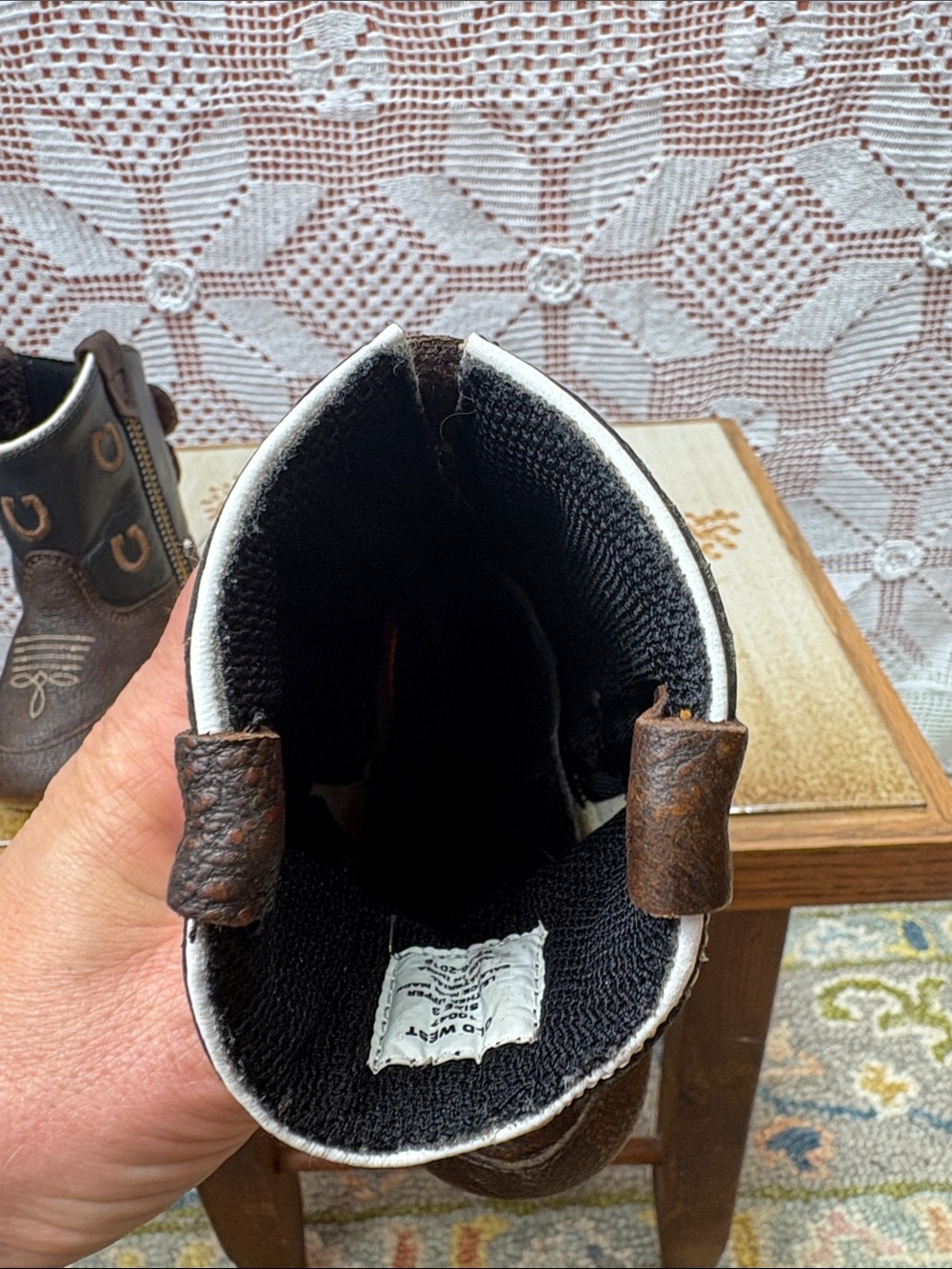 Old West Toddler Cowboy Boots – Size 3 - Picture 9 of 10